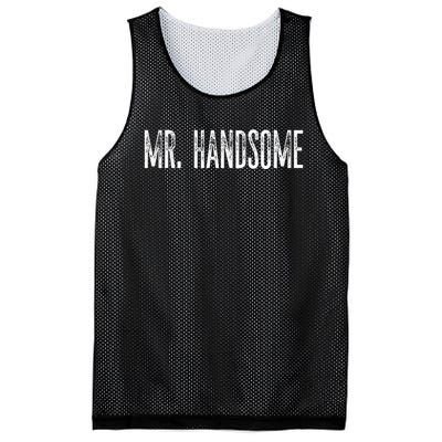 Funny Mr. Handsome Fun Gag Novelty Mesh Reversible Basketball Jersey Tank