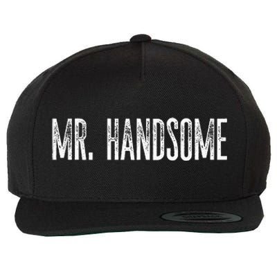 Funny Mr. Handsome Fun Gag Novelty Wool Snapback Cap