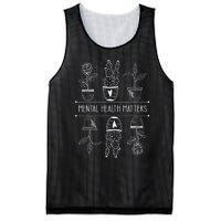 Floral Mental Health Adult and  Mental Health Awareness Mesh Reversible Basketball Jersey Tank