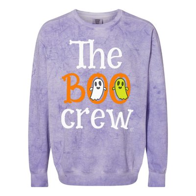 Family Matching Halloween The Boo Crew Colorblast Crewneck Sweatshirt