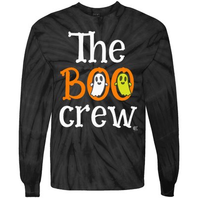 Family Matching Halloween The Boo Crew Tie-Dye Long Sleeve Shirt