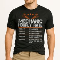 Funny Mechanic Hourly Rate Car Auto Repairman Labor Rates Cooling Performance Crew T-Shirt