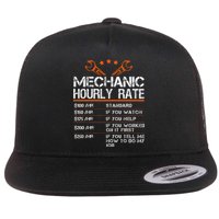 Funny Mechanic Hourly Rate Car Auto Repairman Labor Rates Flat Bill Trucker Hat
