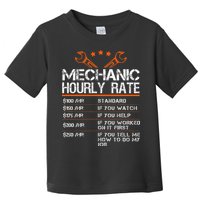 Funny Mechanic Hourly Rate Car Auto Repairman Labor Rates Toddler T-Shirt