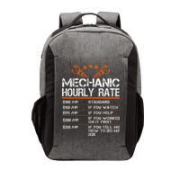 Funny Mechanic Hourly Rate Car Auto Repairman Labor Rates Vector Backpack