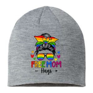 Free Mom Hugs Free Mom Hugs Inclusive Pride LGBTQ Sustainable Beanie