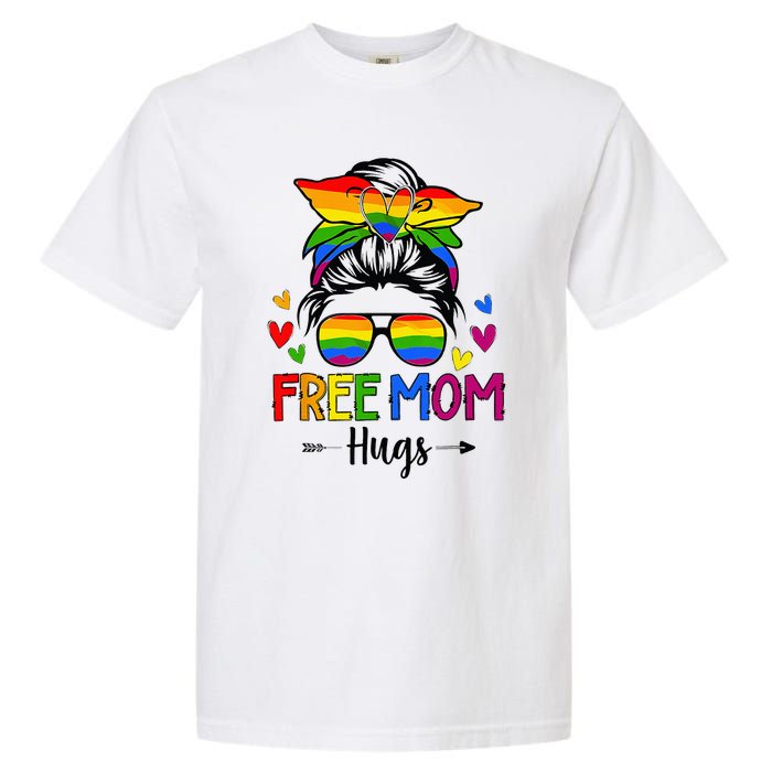 Free Mom Hugs Free Mom Hugs Inclusive Pride LGBTQ Garment-Dyed Heavyweight T-Shirt