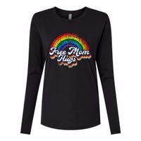 Free Mom Hugs Rainbow Heart LGBT Pride Month Womens Cotton Relaxed Long Sleeve T-Shirt