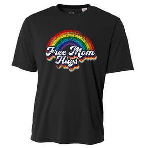 Free Mom Hugs Rainbow Heart LGBT Pride Month Cooling Performance Crew T-Shirt