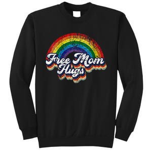 Free Mom Hugs Rainbow Heart LGBT Pride Month Sweatshirt