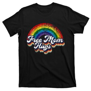 Free Mom Hugs Rainbow Heart LGBT Pride Month T-Shirt