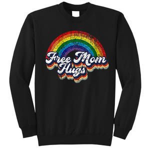 Free Mom Hugs Rainbow Heart LGBT Pride Month Tall Sweatshirt