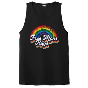 Free Mom Hugs Rainbow Heart LGBT Pride Month PosiCharge Competitor Tank