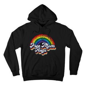 Free Mom Hugs Rainbow Heart LGBT Pride Month Tall Hoodie