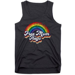 Free Mom Hugs Rainbow Heart LGBT Pride Month Tank Top