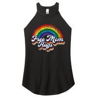 Free Mom Hugs Rainbow Heart LGBT Pride Month Women's Perfect Tri Rocker Tank