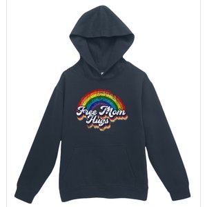 Free Mom Hugs Rainbow Heart LGBT Pride Month Urban Pullover Hoodie