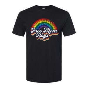 Free Mom Hugs Rainbow Heart LGBT Pride Month Softstyle CVC T-Shirt