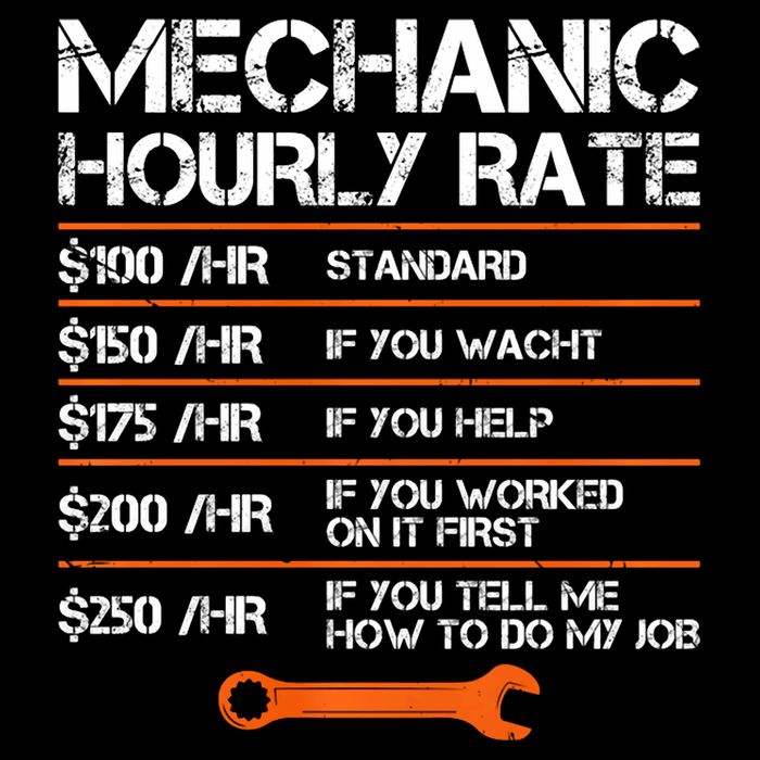 Funny Mechanic Hourly Rate Auto Repair Mechanic Labor Rates City Backpack