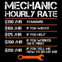 Funny Mechanic Hourly Rate Auto Repair Mechanic Labor Rates Impact Tech Backpack