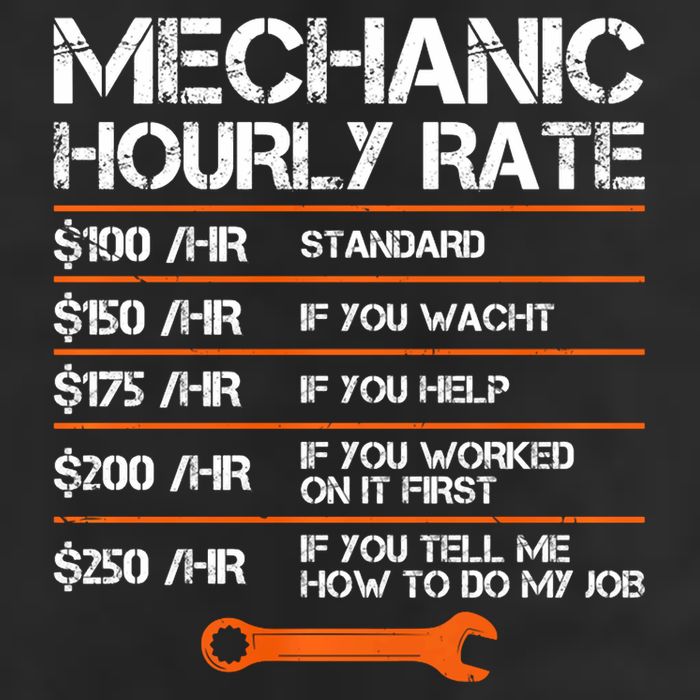 Funny Mechanic Hourly Rate Auto Repair Mechanic Labor Rates Adult Drive Performance Visor