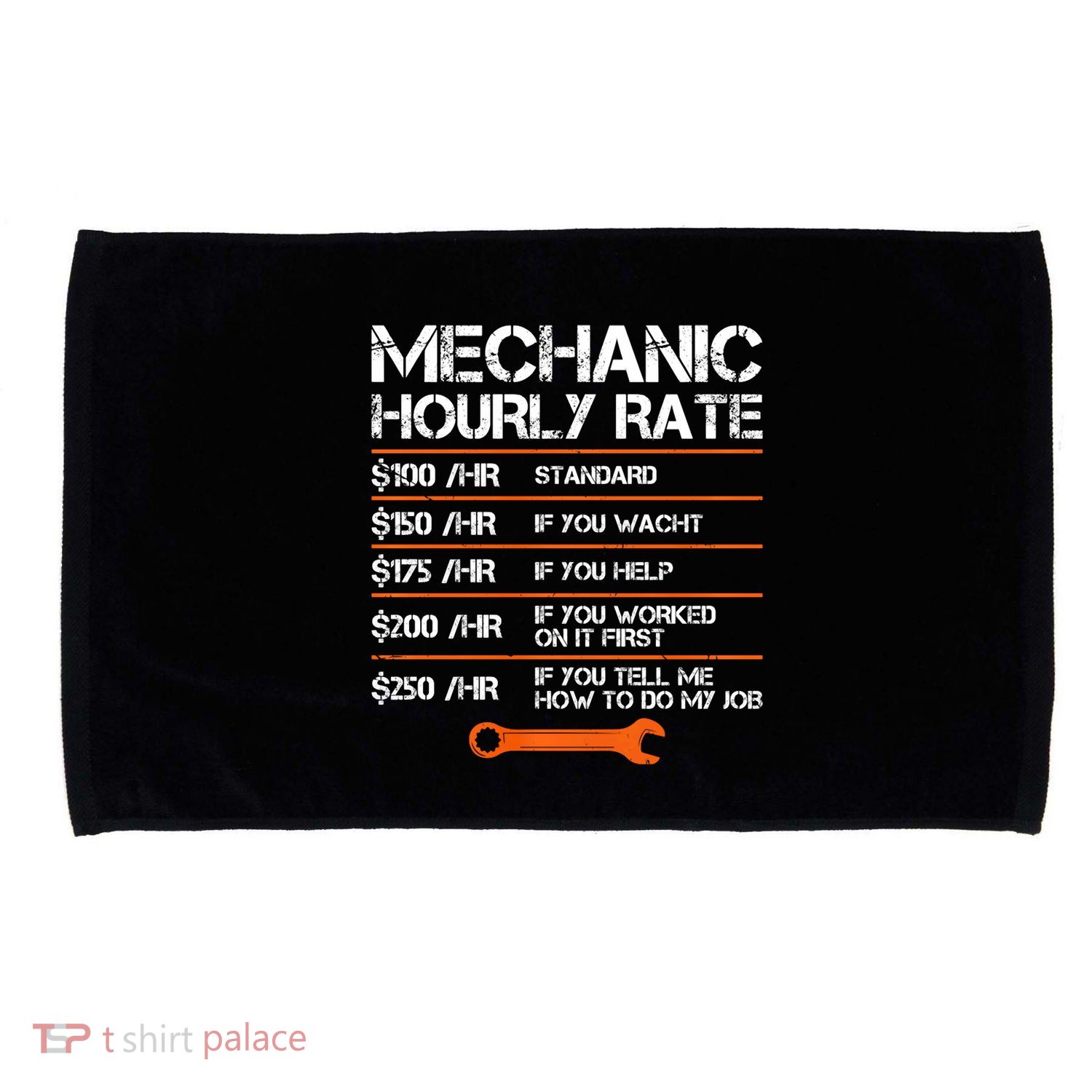 Funny Mechanic Hourly Rate Auto Repair Mechanic Labor Rates Microfiber Hand Towel