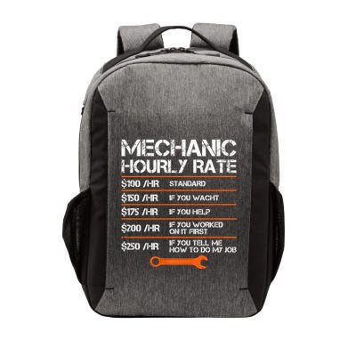 Funny Mechanic Hourly Rate Auto Repair Mechanic Labor Rates Vector Backpack