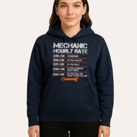 Funny Mechanic Hourly Rate Auto Repair Mechanic Labor Rates Hoodie