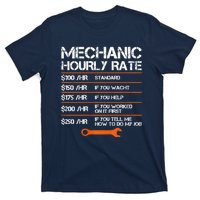 Funny Mechanic Hourly Rate Auto Repair Mechanic Labor Rates T-Shirt