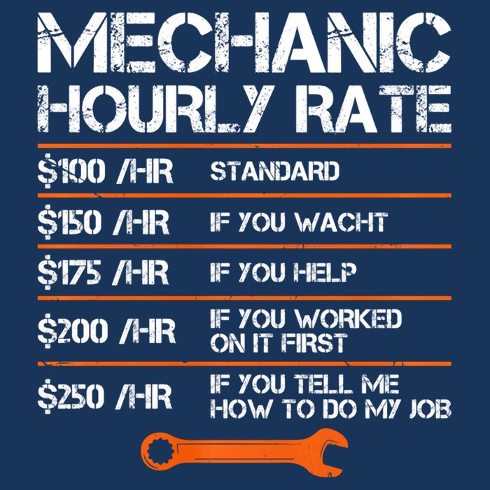 Funny Mechanic Hourly Rate Auto Repair Mechanic Labor Rates Visor