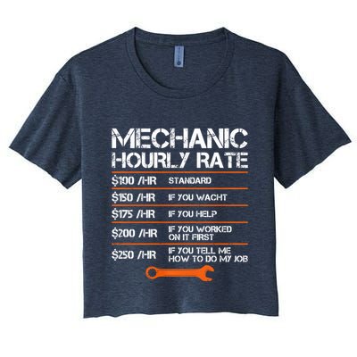 Funny Mechanic Hourly Rate Auto Repair Mechanic Labor Rates Crop Top