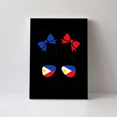 Filipino Messy Hair Philipines Patriotic Canvas