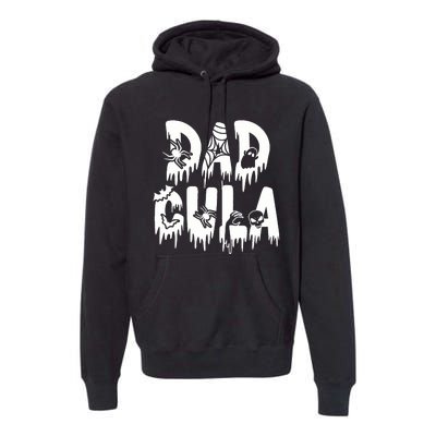 Funny Momster Halloween Mom Costume Dadcula Family Matching Premium Hoodie