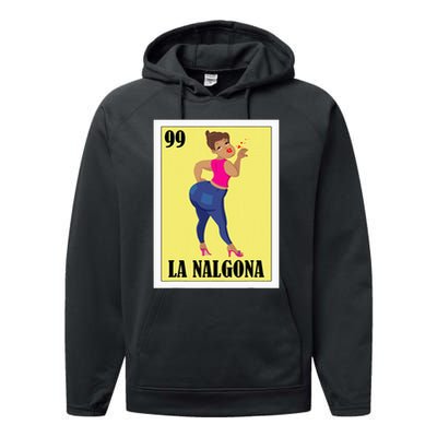 Funny Mexican Hispanas La Chingona Performance Fleece Hoodie