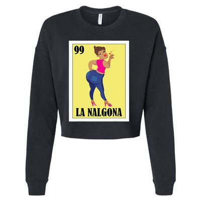 Funny Mexican Hispanas La Chingona Cropped Pullover Crew