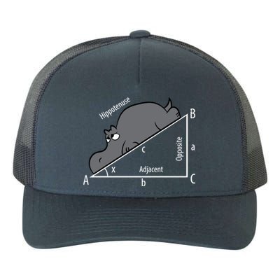 Funny Math Humor Hippotenuse Funny Hippo Math Analytical Hypotenuse Yupoong Adult 5-Panel Trucker Hat