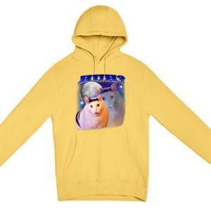 Funny Meme Huh Cat Premium Pullover Hoodie