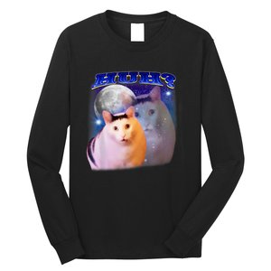 Funny Meme Huh Cat Long Sleeve Shirt