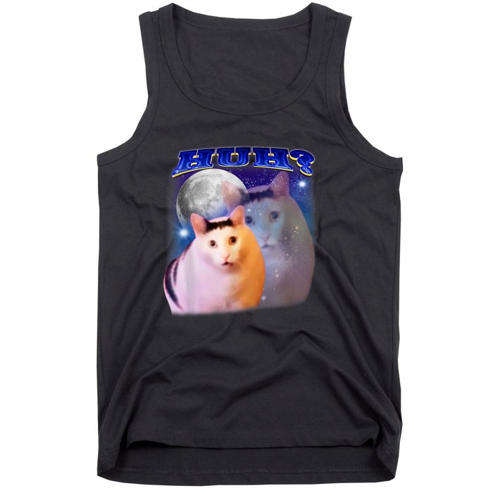 Funny Meme Huh Cat Tank Top