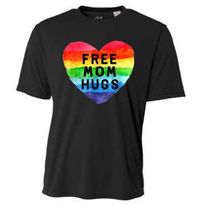 Free Mom Hugs Free Mom Hugs Inclusive Pride LGBTQIA Cooling Performance Crew T-Shirt