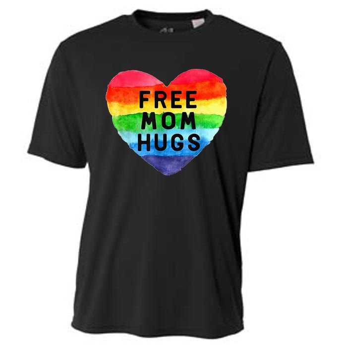 Free Mom Hugs Free Mom Hugs Inclusive Pride LGBTQIA Cooling Performance Crew T-Shirt