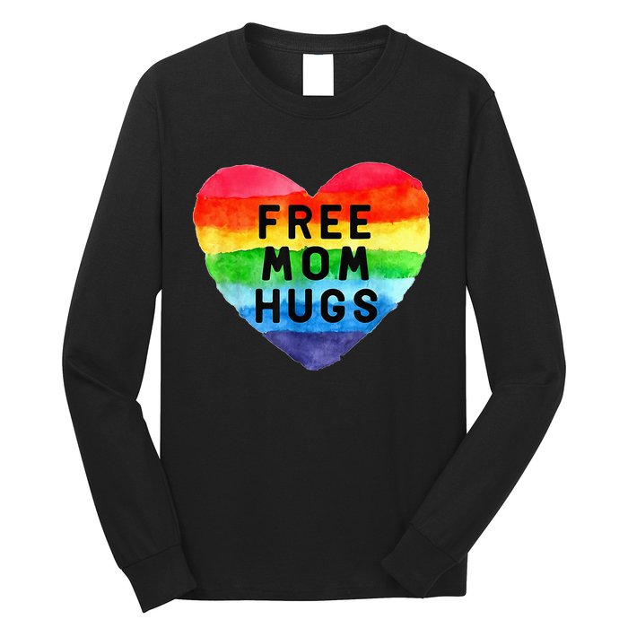 Free Mom Hugs Free Mom Hugs Inclusive Pride LGBTQIA Long Sleeve Shirt