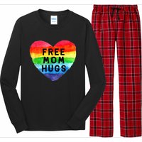 Free Mom Hugs Free Mom Hugs Inclusive Pride LGBTQIA Long Sleeve Pajama Set