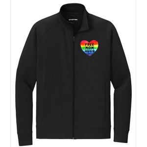 Free Mom Hugs Free Mom Hugs Inclusive Pride LGBTQIA Stretch Full-Zip Cadet Jacket