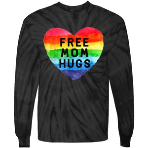 Free Mom Hugs Free Mom Hugs Inclusive Pride LGBTQIA Tie-Dye Long Sleeve Shirt