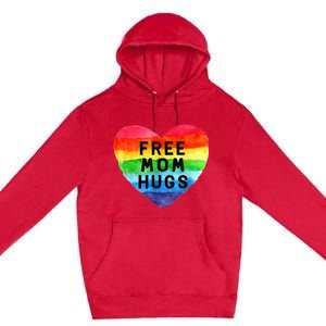 Free Mom Hugs Free Mom Hugs Inclusive Pride LGBTQIA Premium Pullover Hoodie