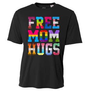 Free Mom Hugs For Pride Month Lgbt MotherS Day Cooling Performance Crew T-Shirt