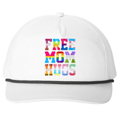 Free Mom Hugs For Pride Month Lgbt MotherS Day Snapback Five-Panel Rope Hat