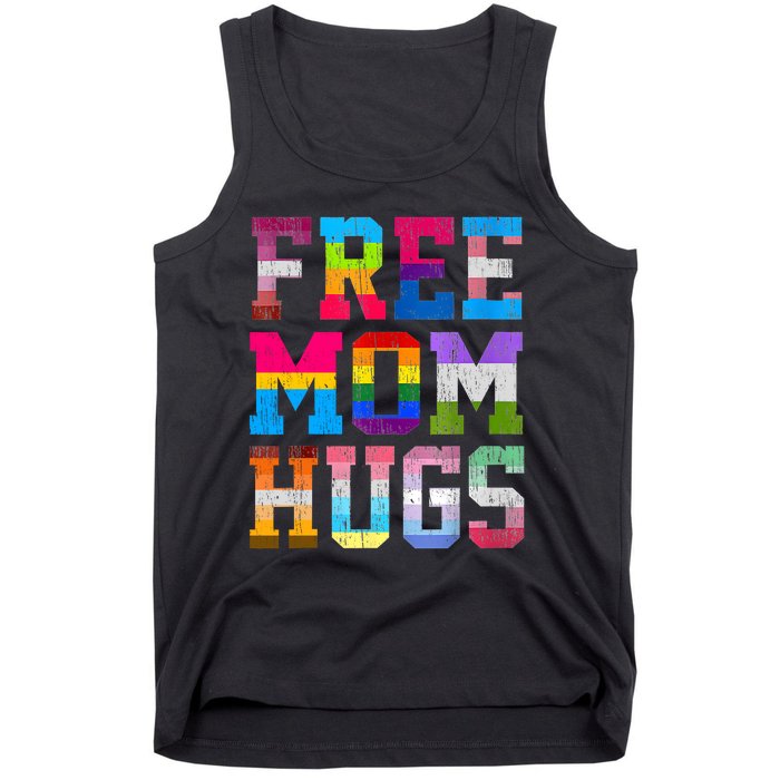 Free Mom Hugs For Pride Month Lgbt MotherS Day Tank Top