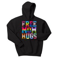 Free Mom Hugs For Pride Month Lgbt MotherS Day Kids Hoodie